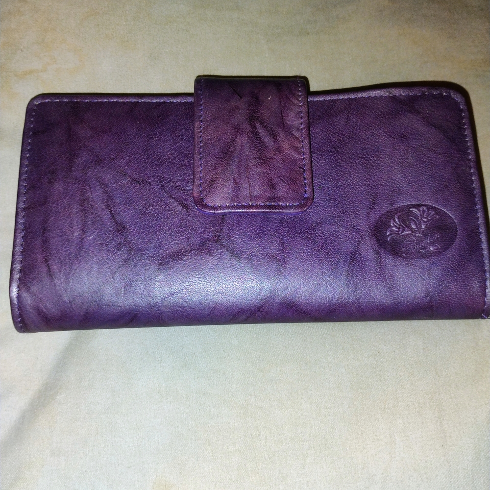 Purple Leather Women's Wallet